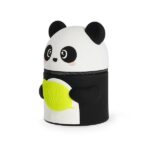 Legami - Astuccio Super Kawaii Panda, capiente, contiene fino a 100 Penne Cancellabili, in morbido Silicone, 13 x 19 x 13 cm - immagine 4