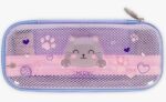Legami - Astuccio Wonderwow, 2 scomparti e portapenne, scomparto interno in rete, chiusura lampo, 23 x 11 x 5 cm, multicolore, 23 x 11 x 5 cm, Kitty con gomma - immagine 3