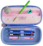 Legami - Astuccio Wonderwow, 2 scomparti e portapenne, scomparto interno in rete, chiusura lampo, 23 x 11 x 5 cm, multicolore, 23 x 11 x 5 cm, Kitty con gomma - immagine 5