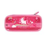 Legami - Astuccio Wonderwow, Tema Unicorn, 2 Scomparti e Portapenne interno, Scomparto interno con Tessuto a Rete, Chiusura a Zip, 23x11x5 cm