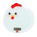 Legami - Bilancia da Cucina Digitale, Kitchen Scale, Tema Hen, 7 Unità di misura, pulsanti touch ON/TARE e UNIT, Max 5 kg