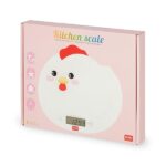 Legami - Bilancia da Cucina Digitale, Kitchen Scale, Tema Hen, 7 Unità di misura, pulsanti touch ON/TARE e UNIT, Max 5 kg - immagine 6