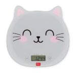 Legami - Bilancia da Cucina Digitale, Kitchen Scale, Tema Kitty, 7 Unità di misura, pulsanti touch ON/TARE e UNIT, Max 5 kg