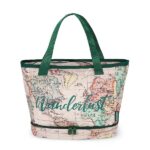 Legami - Borsa Termica Porta Pranzo, Borsa Termoisolante per Pranzo, Ufficio, Lavoro, Lunch Bag Capiente 10,8 Litri, Tracolla Regolabile, Borsa a Spalla, Tema Travel, 33 x 22 x 15 cm