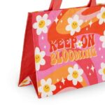 Legami - Borsa da Mare, Borsa Mare Grande, Beach Bag in Materiale Rinforzato, Borsa da Spiaggia con Chiusura Bottone Magnetico, Tote Bag, Sostiene fino a 15 KG, 44 x 61,5 cm, Daisy - immagine 3