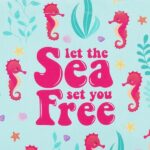 Legami - Borsa da Mare, Borsa Mare Grande, Beach Bag in Materiale Rinforzato, Borsa da Spiaggia con Chiusura Bottone Magnetico, Tote Bag, Sostiene fino a 15 KG, 44 x 61,5 cm, Seahorse - immagine 4