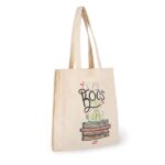 Legami - Borsa di cotone, Taschina interna, con Soffietto, Manico Lungo, Ecologica, 38,5x42 cm, Tema Booklover - immagine 5