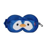 Legami - Cuscino da Viaggio con Mascherina da Notte, Chiusura a Zip, Salvaspazio, Gancio per un Trasporto comodo, 16x16 cm, Tema Penguin - immagine 3
