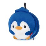 Legami - Cuscino da Viaggio con Mascherina da Notte, Chiusura a Zip, Salvaspazio, Gancio per un Trasporto comodo, 16x16 cm, Tema Penguin - immagine 5