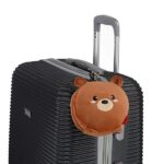 Legami - Cuscino da Viaggio con Mascherina da Notte, Chiusura a Zip, Salvaspazio, Gancio per un Trasporto comodo, 16x16 cm, Tema Teddy Bear - immagine 6