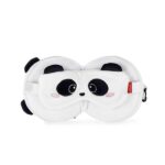 Legami - Cuscino da Viaggio con Mascherina da Notte, Chiusura a Zip, Salvaspazio, Gancio per un Trasporto comodo, 16x16 cm, Tema Panda - immagine 3
