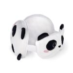 Legami - Cuscino da Viaggio con Mascherina da Notte, Chiusura a Zip, Salvaspazio, Gancio per un Trasporto comodo, 16x16 cm, Tema Panda - immagine 4