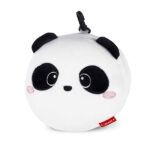 Legami - Cuscino da Viaggio con Mascherina da Notte, Chiusura a Zip, Salvaspazio, Gancio per un Trasporto comodo, 16x16 cm, Tema Panda - immagine 5
