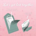 Legami - Etichette Bagaglio, Let's Get Lost Together, Set di 2 Targhette per Valigia, Accessorio per Viaggio Aereo Crociera Treno, Tag del Bagaglio per Proteggi Dati in Pelle PU e Microfibra - immagine 3