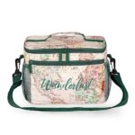 Legami - Isolierte Lunch-Tasche, Thema Travel, Thermotasche für Mittagessen, Großes Fassungsvermögen 7,7 Liter, Verstellbarer Schultergurt, 28 x 17 x 15 cm
