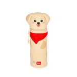 Legami - Kawaii Astuccio Scuola 2 in 1 in Morbido Silicone, Golden, Portapenne da Tavolo, Chiusura con Cerniera, Penne Pastelli Pennarelli, H 20 cm