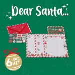 Legami - Kit per Lettera a Babbo Natale, Set Lettera Unisex, Contiene Busta, Lettere Da Compilare, Cartolina, Foglio Adesivi, Dettagli in Lamina-Glitter, Carta Certificata FSC - immagine 3