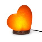 Legami Lampada di Sale, Cromoterapia, Forma Cuore, Effetto Luminoso, Luce Bianco Caldo, Sale Naturale Himalayano, 11 x 12 x 7.5 cm - immagine 3