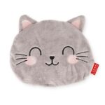 Legami - Mini Cuscino Termico con Semi di Lino, Warm Cuddles, in Semi di Lino, Profumo di Lavanda, Poliestere e Cotone, Dona Relax, Uso in Microonde o in Frigo, 18 x 19 x 2,5 cm
