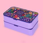 Legami - Porta Pranzo, Lunch Box con 3 Posate Incluse, Flowers, Contenitore, Capacità 1200 ml, a Prova di Perdite, Adatto a Microonde e Lavastoviglie, Ideale per Scuola, Ufficio, Lavoro - immagine 3