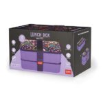 Legami - Porta Pranzo, Lunch Box con 3 Posate Incluse, Flowers, Contenitore, Capacità 1200 ml, a Prova di Perdite, Adatto a Microonde e Lavastoviglie, Ideale per Scuola, Ufficio, Lavoro - immagine 6