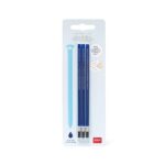 Legami - Refill per Penna Gel Cancellabile, Set 3 Pezzi, Altezza 13 cm, Inchiostro Termosensibile Blu, Punta 0,7 mm - immagine 3