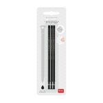 Legami - Refill per Penna Gel Cancellabile, Set 3 Pezzi, Altezza 13 cm, Inchiostro Termosensibile Nero, Punta 0,7 mm
