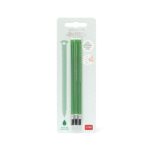 Legami - Refill per Penna Gel Cancellabile, Set 3 Pezzi, Altezza 13 cm, Inchiostro Termosensibile Verde, Punta 0,7 mm - immagine 3