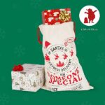 Legami - Sacco per Regali di Babbo Natale, Dimensioni 50 x 70 cm, Con Coulisse, Resistente, Riutilizzabile, Grande Borsa Per Regali di Natale - immagine 4