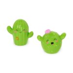 Legami - Set Sale e Pepe in Ceranica,Tema Cactus, in Ceramica Decorati a Mano