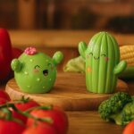 Legami - Set Sale e Pepe in Ceranica,Tema Cactus, in Ceramica Decorati a Mano - immagine 6