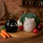 Legami - Set Sale e Pepe in Ceranica,Tema Kitty, in Ceramica Decorati a Mano - immagine 6
