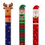 Legami - Set di 3 Penne Gel Cancellabili, Christmas Edition, Penne con Inchiostro Cancellabile Termosensibile, Rosso, Blu, Verde, Erasable Pen Natalizie, Cancella Senza Consumare il Foglio - immagine 3