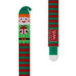 Legami - Set di 3 Penne Gel Cancellabili, Christmas Edition, Penne con Inchiostro Cancellabile Termosensibile, Rosso, Blu, Verde, Erasable Pen Natalizie, Cancella Senza Consumare il Foglio - immagine 5