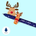 Legami - Set di 3 Penne Gel Cancellabili, Christmas Edition, Penne con Inchiostro Cancellabile Termosensibile, Rosso, Blu, Verde, Erasable Pen Natalizie, Cancella Senza Consumare il Foglio - immagine 8