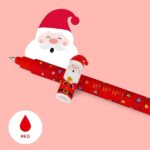 Legami - Set di 3 Penne Gel Cancellabili, Christmas Edition, Penne con Inchiostro Cancellabile Termosensibile, Rosso, Blu, Verde, Erasable Pen Natalizie, Cancella Senza Consumare il Foglio - immagine 9