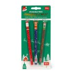 Legami - Set di 3 Penne Gel Cancellabili, Christmas Edition, Penne con Inchiostro Cancellabile Termosensibile, Rosso, Blu, Verde, Erasable Pen Natalizie, Cancella Senza Consumare il Foglio - immagine 10