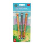 Legami - Set di 3 Penne Gel Cancellabili Fur-ever Friends, Penne con Inchiostro Cancellabile Termosensibile, Nero, Blu, Rosso, Cancella Senza Consumare il Foglio, Punta 0,7 mm - immagine 7