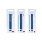 Legami - Set di 3 confezioni di ricariche per penna cancellabile, ogni confezione contiene 3 refill con inchiostro blu -rosso - verde
