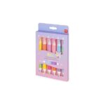 Legami - Set di 6 Evidenziatori Doppia Punta Pastello e Neon, Meow, 6 Pezzi, 12 Colori (1 confezione)