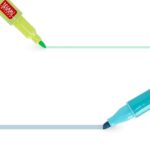 Legami - Set di 6 Pennarelli Doppia Punta Meow, 1 a Scalpello di 4 mm con Glitter e 1 rotonda di 1 mm per sovrascrivere, Inchiostro a Base di Acqua, Impugnatura triangolare, 3 x 10.9 x 1.7 cm - immagine 7