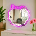 Legami - Specchio con Luce Led Effetto Neon, It's a Sign, Alimentazione Tramite Cavo Tipo-C (incluso). Base D'Appoggio Removibile e Fori di Fissaggio per Appenderelo - immagine 7