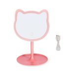 Legami - Specchio da Trucco con Luce - You Look Purrfect! - Specchietto per Truccarsi a Forma di Gatto, Luminosità e Inclinazione Regolabili, Doppia Alimentazione USB o Batterie, per Make Up - immagine 6