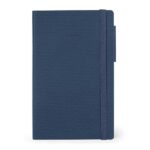 Legami - Taccuino a righe, Medium,192 Pagine, Copertina in morbido PU, in Carta certificata FSC®, Carta avorio 90 g/m², Planner mensile, Rubrica, Segnalibro, 13x21 cm, Colore Galactic Blue