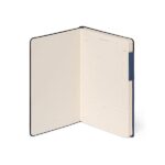 Legami - Taccuino a righe, Medium,192 Pagine, Copertina in morbido PU, in Carta certificata FSC®, Carta avorio 90 g/m², Planner mensile, Rubrica, Segnalibro, 13x21 cm, Colore Galactic Blue - immagine 3