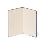Legami - Taccuino a righe, Medium,192 Pagine, Copertina in morbido PU, in Carta certificata FSC®, Carta avorio 90 g/m², Planner mensile, Rubrica, Segnalibro, 13x21 cm, Colore Galactic Blue - immagine 7