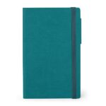 Legami - Taccuino a righe, Medium,192 Pagine, Copertina in morbido PU, in Carta certificata FSC®, Carta avorio 90 g/m², Planner mensile, Rubrica, Segnalibro, 13x21 cm, Colore Malachite Green