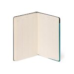 Legami - Taccuino a righe, Medium,192 Pagine, Copertina in morbido PU, in Carta certificata FSC®, Carta avorio 90 g/m², Planner mensile, Rubrica, Segnalibro, 13x21 cm, Colore Malachite Green - immagine 7