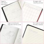 Legami - Taccuino a righe, Medium,192 Pagine, Copertina in morbido PU, in Carta certificata FSC®, Carta avorio 90 g/m², Planner mensile, Rubrica, Segnalibro, 13x21 cm, Colore Malachite Green - immagine 10