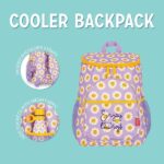 Legami - Zaino Termico Cooler Backpack, Tema Daisy, Resistente, Termoisolante, Antigoccia, Capiente, Scomparto principale, Tasca centrale, 2 Tasche Laterali, 29 x 35 x 21 cm - immagine 3